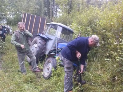 Wyciąganie traktora