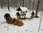Akcja dokarmiania zwierząt - Wałki 2016 rok